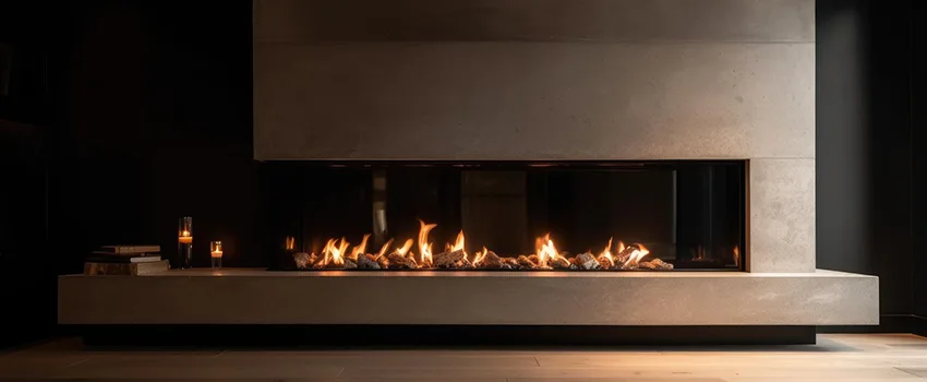 Gas Fireplace Ember Bed Design Services in Fair Oaks, Virginia