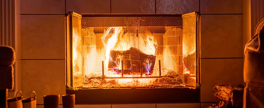 Mendota Hearth Landscape Fireplace Installation in Fair Oaks, Virginia